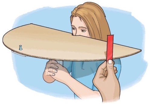 woman testing peripheral vision